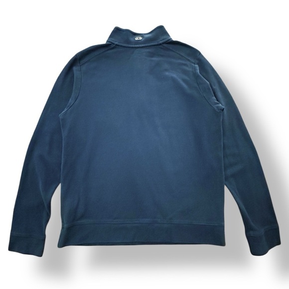 Vineyard Vines | Navy Pique Quarter Zip Pullover (L) 🐳 - Picture 4 of 8